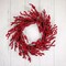 Burgundy Red Artificial Berry Christmas Wreath with Natural Twig 22 Inch